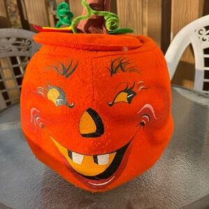 Rare Vintage Anna Lee Halloween Pumpkin 1994